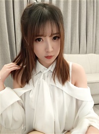 小女巫露娜 斗鱼主播小巫女露娜 - 条纹提花白衬衣(24)